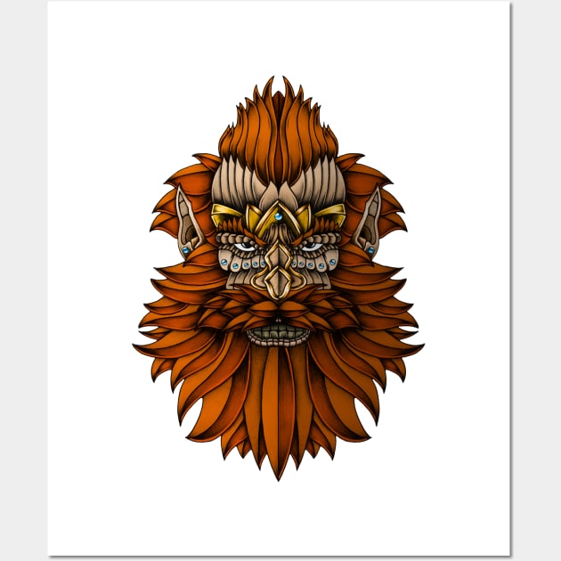 Ornate Dwarf Wall Art by Psydrian